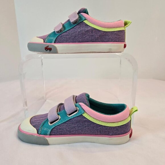 SEE AKI RUN, Robyne Sneakers for Kids Sz: 13.5 Purple Demin - Picture 7 of 10